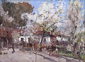 "Blooming Ukrainian Garden", 1949