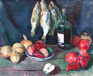  — "Still life with fish", 1982