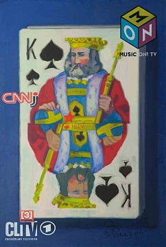 King of Spades, 2006, from the “Broadcast Recycle” series