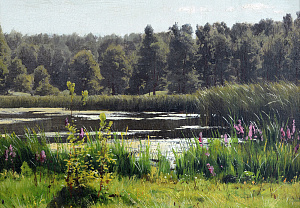  — "Landscape with a river", 1890s