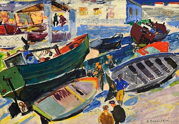 "Fishing boats", 1970s