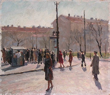 "Street in Odessa", 1952