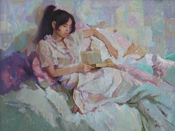 "Girl Reading", 1990s