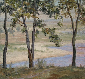 "Landscape with trees", 1956