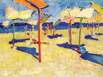 "On the beach", 1965