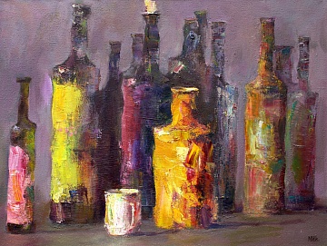 "Still life with bottles", 2014