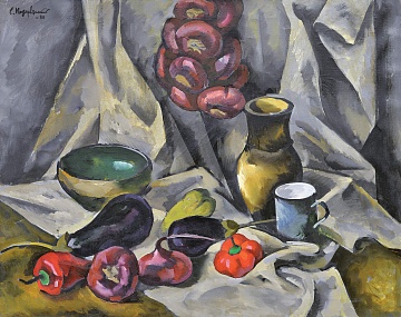 "Still life with vegetables", 1980