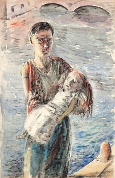 "Woman with a Dead Baby", Barcelona, 1934