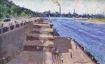 "On the Kyiv embankment", 1948