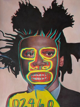 "Jean-Michel Basquiat. Double portrait" from the series "Double artist's portrait", 2011