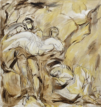 "Scene in the forest", 2000