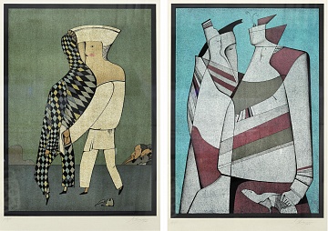 Paired lot from the series "Karnavals of St. Petersburg", 1976