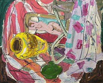 "Still life with a yellow vase", 1979