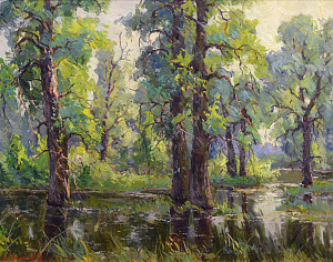 "Poplars in the Water. Koncha-Zaspa", 1975