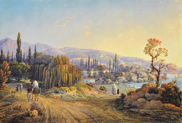 "Crimean landscape with road", 1842