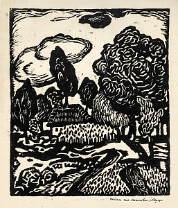 «Пейзаж села Москаливка», 1960-е