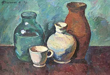 "Still life with a cup", 1970