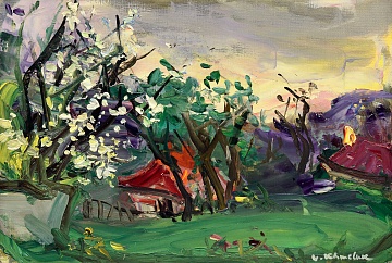 "Landscape in the Tavern" (Paysage à Tavers), 1960s