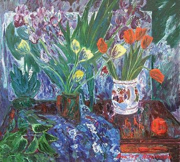 "Still life with irises", 1988