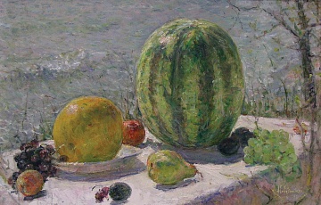 "Still life with watermelon", 1990s