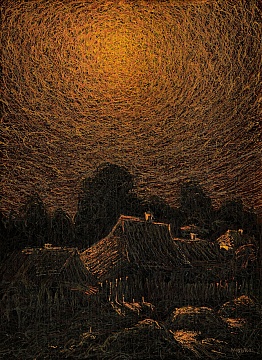 "Houses illuminated by the moonlight", 1983