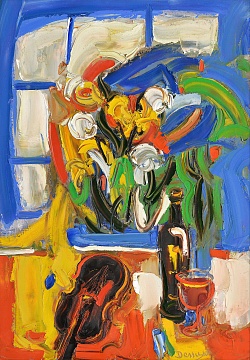 "Still life with a violin", 2000
