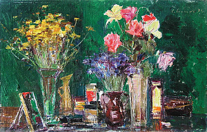  — «Натюрморт с цветами», 1973