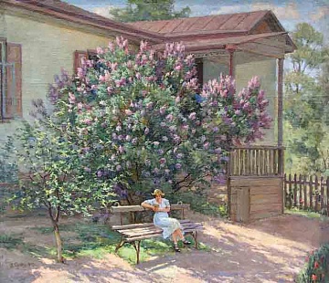 "Spring. Lilac blossoms, 1940