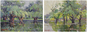  — Paired lot "Quiet Morning" (1965), "Spring" (1961)
