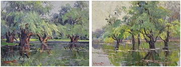 Paired lot "Quiet Morning" (1965), "Spring" (1961)