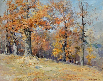 "Yellowed oaks", 1965