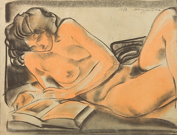 "Nude with a book", 1979
