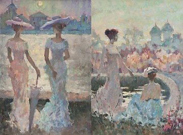 Pair: "Walk ladies", 1997; "Near the Lake", 1997