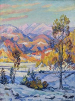  — "The beginning of winter in the mountains", 1950th