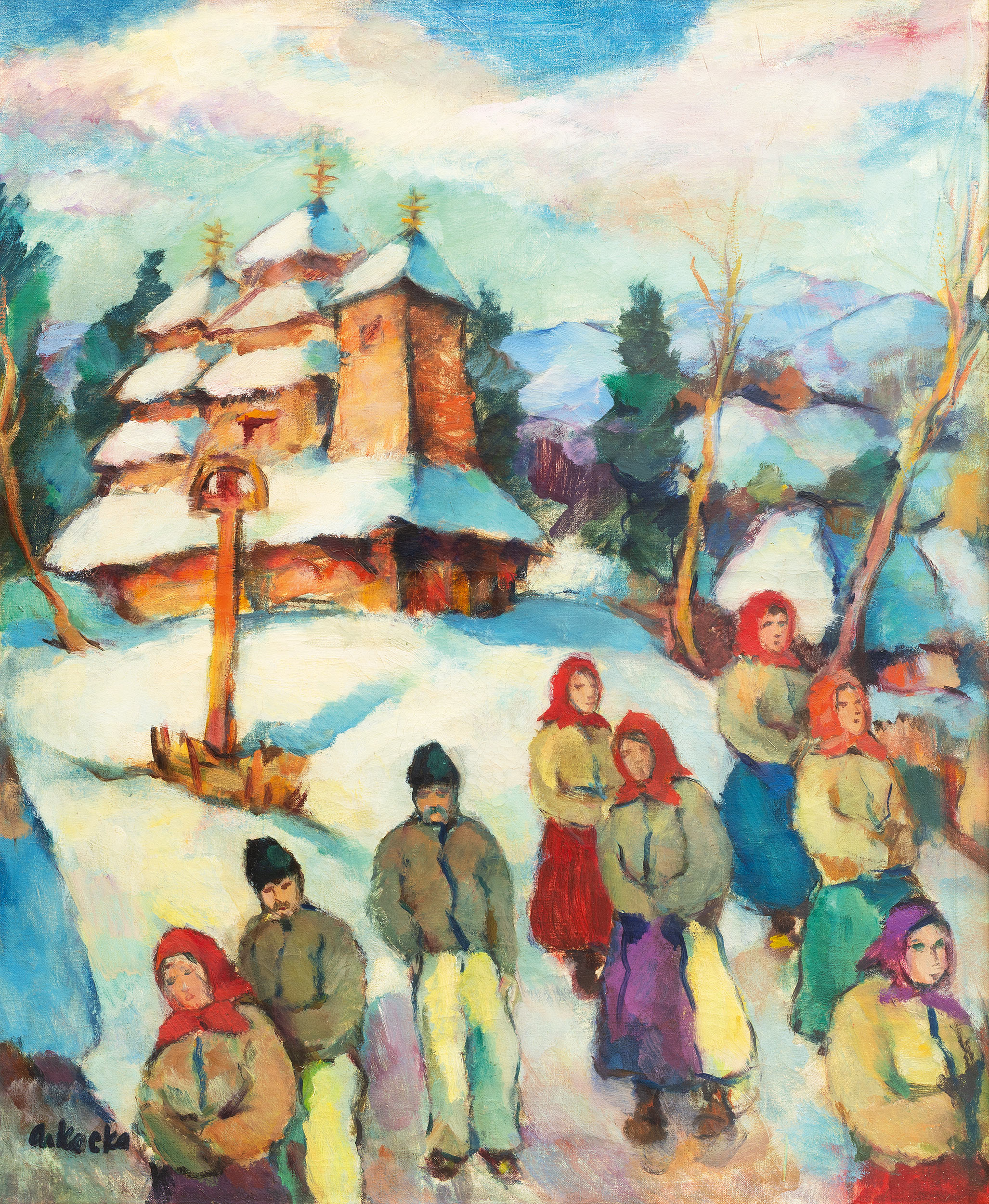  — "Winter in the Village", 1930s