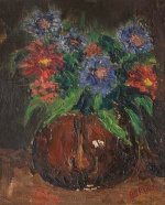  — "Flowers in a round vase", 1920s