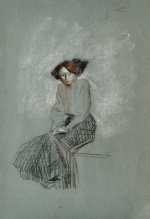  — "Portrait of sitting woman", about 1910