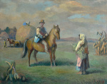  — "Meeting in the field. Zhovkva", 1940s