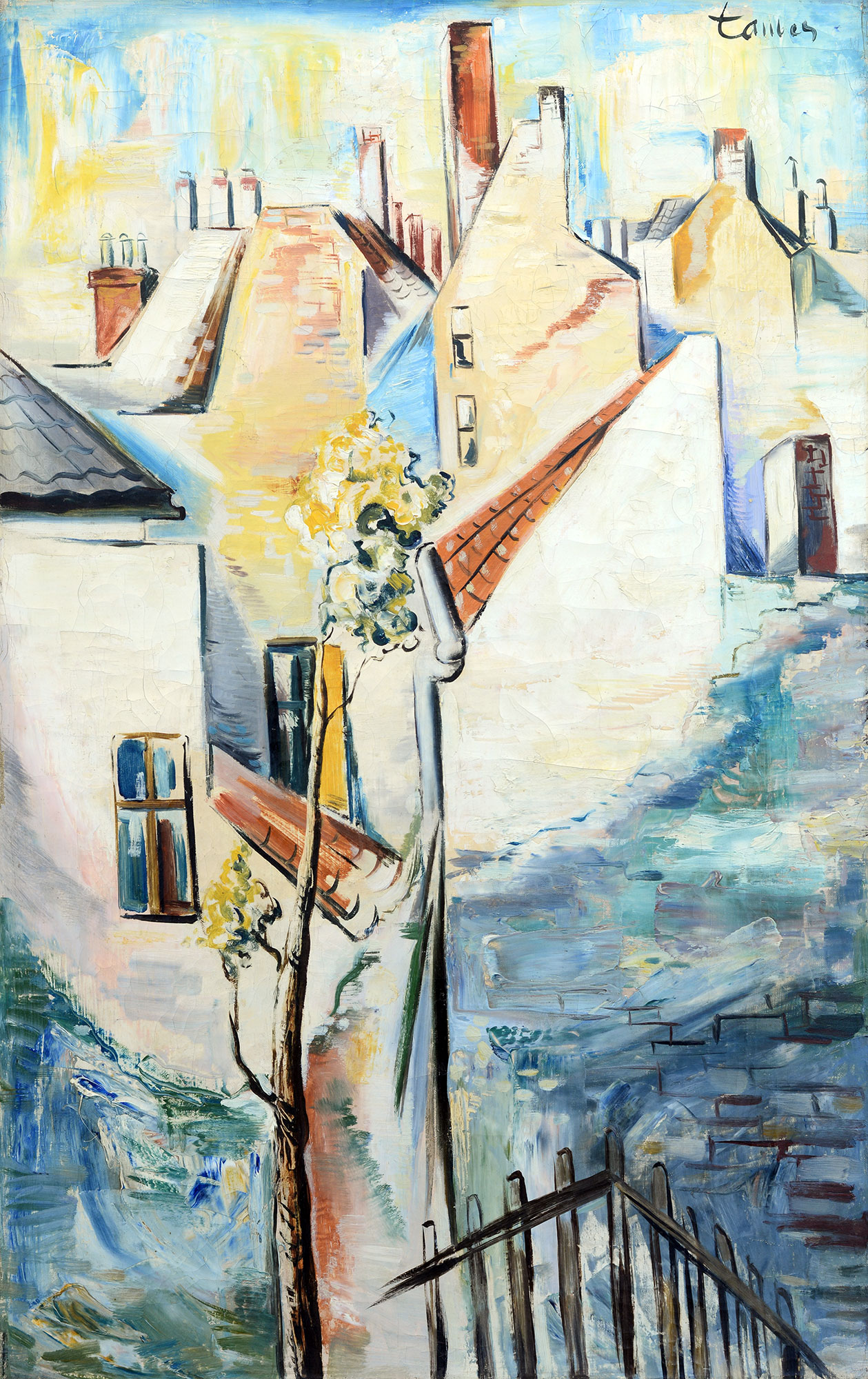  — "Cityscape", 1940s