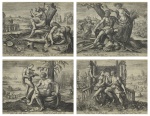  — Suite of Four Engravings "Four Temperaments", 1583