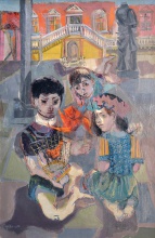  — "Children in the yard", 1948