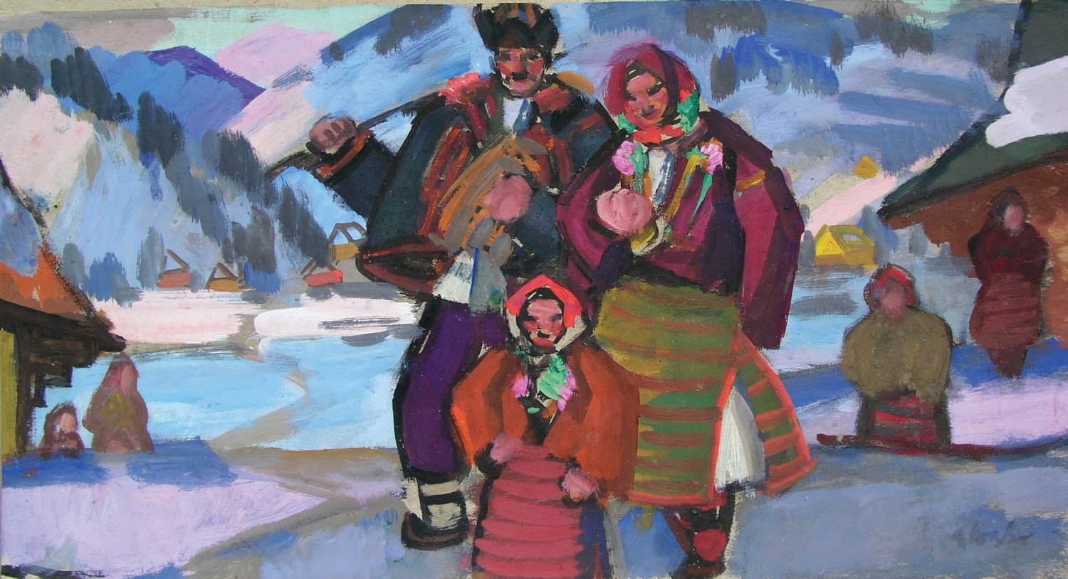 "Hutsul family", 1960s
