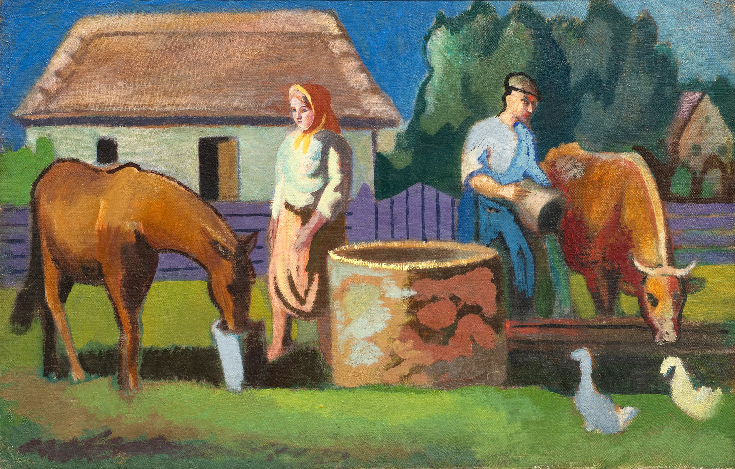  — "Watering the Cattle", 1950