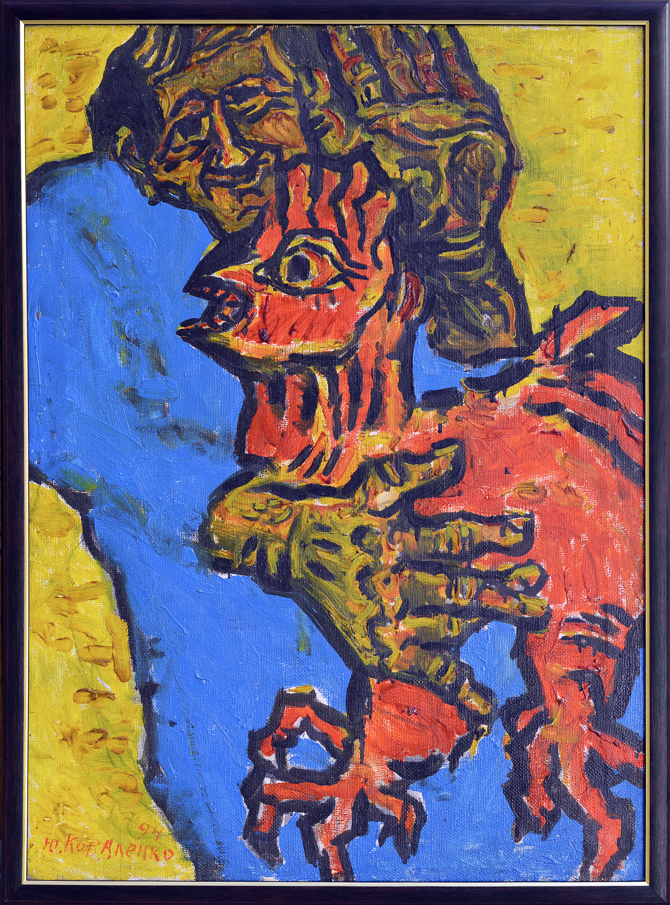 "Portrait with a cock", 1994 - 1