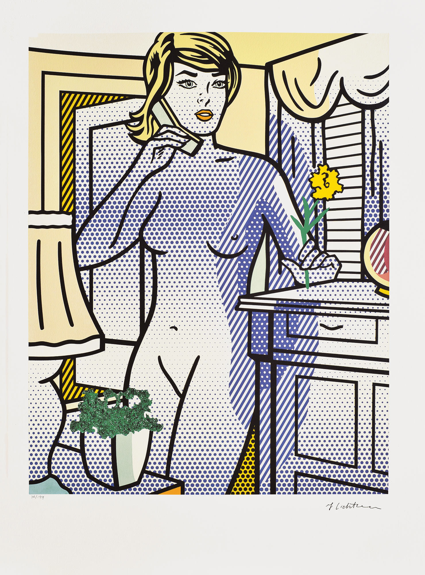 "Nude with a yellow flower", 1994