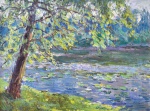  — "Summer pond with lilies", 1960th