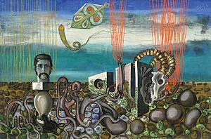 «Композиция с автопортретом», 1975