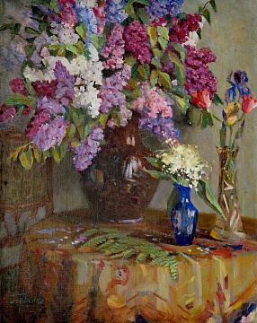 "Lilac and lily of the valley", 1957