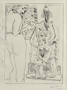  — "Model and surreal sculpture" from the series "Suite Vollara" 1933