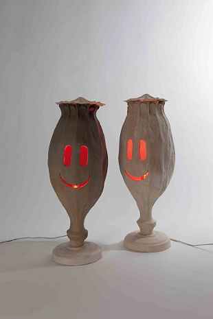 Lamps with the project "Flowers of Ukraine", 2011, Master - Timothy Sautkin